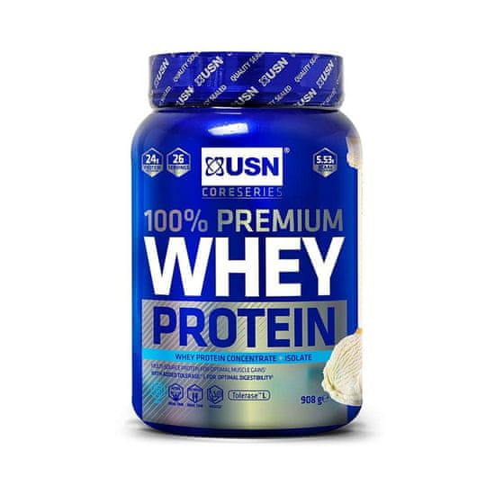 USN  100% Whey Protein Premium 908 g vanilka