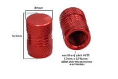 SEFIS čiapočky ventilov pre automobil strieborná
