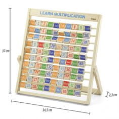 Viga Toys Drevená tabuľka násobenia Učenie matematiky Hračky Montessori