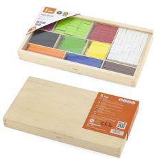 Viga Toys Montessori drevené matematické tyčinky na učenie počítania