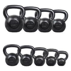 HMS Liatinový kettlebell KZG06 6 kg, čierny