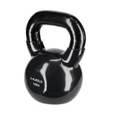 HMS Kettlebell pokrytý vinylom KNV10 10 kg, čierny