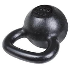 HMS Liatinový kettlebell KZG28 28 kg, čierny