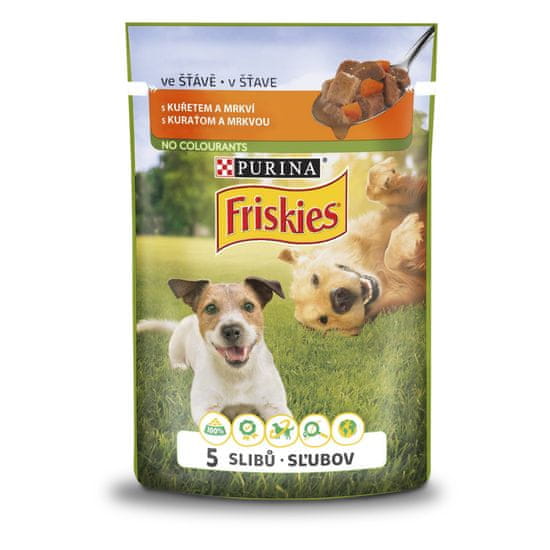 Friskies Dog adult kura v šťave 20x100 g