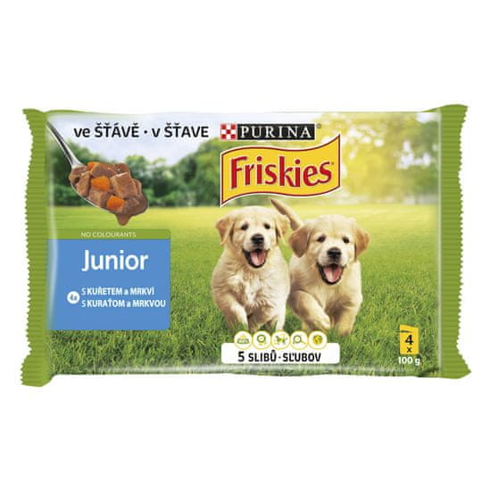 Friskies Junior s kuraťom a mrkvou v šťave 40 x 100 g