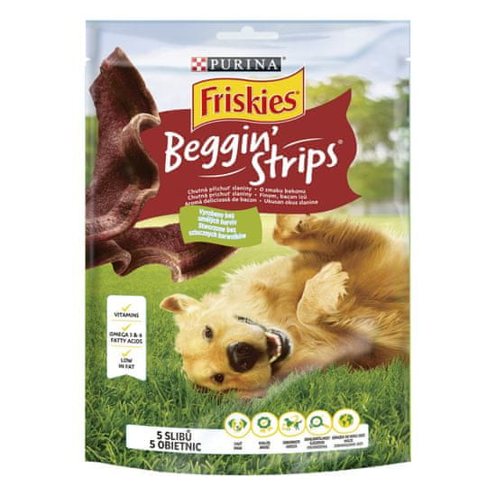 Friskies BEGGIN STRIPS príchuť slaniny 6x120 g