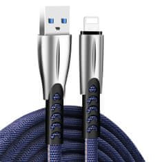 ColorWay Kábel USB Apple Lightning (zink alloy) 2.4A 1m - blue