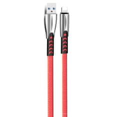 ColorWay Kábel USB Apple Lightning (zink alloy) 2.4A 1m - red