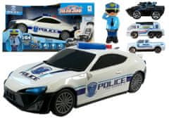 Lean-toys Policajné vozidlo Transporter realistické zvuky