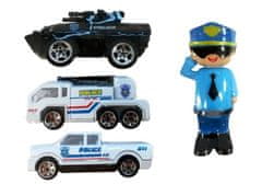 Lean-toys Policajné vozidlo Transporter realistické zvuky