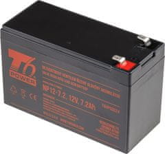 T6 power Akumulátor T6 power NP12-7.2, 12V, 7,2Ah