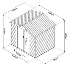 MAXTORE záhradný domček MAXTORE WOOD 86