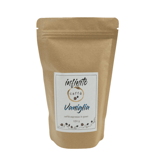 Infinito caffé VANIGLIA ( vanilková ), ochutená káva 150g