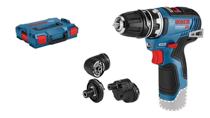 BOSCH Professional akkus fúrócsavarozó GSR 12V-35 FC teljes készlet C&G (0.601.9H3.003)