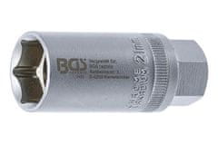 BGS technic Hlavica nástrčná pre zapaľovacie sviečky 1/2" x 21mm 6-hran
