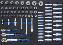 BGS technic Modul - gola sada 1/4" - 3/8" - 1/2" 80ks - BGS 4015