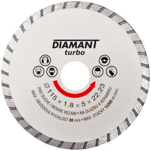 DIAMANT Kotúč ový turbo Ø 110 x 22.2 mm