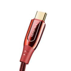 Mcdodo MCDODO FROST CABLE USB TYP C PD 2.0 QC 4.0 5A 100W 2M ČERVENÝ CA-8124