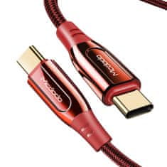 Mcdodo MCDODO FROST CABLE USB TYP C PD 2.0 QC 4.0 5A 100W 2M ČERVENÝ CA-8124