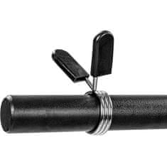 shumee MOVIT posilňovacia tyč - 120 cm, čierna, pružinový uzáver