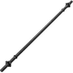 Greatstore MOVIT® 140 cm posilňovacia tyč, čierna, hviezdicový uzáver