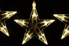 shumee Vianočná dekorácia - svietiace hviezdy, 100 LED, teple biele