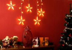 shumee Vianočná dekorácia - svietiace hviezdy, 100 LED, teple biele