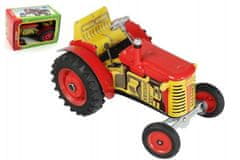 Greatstore Traktor Zetor červený na klíček kov 14cm 1:25 v krabičce Kovap