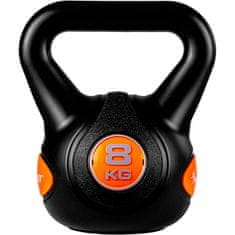 Greatstore MOVIT Kettlebell činka - 8 kg, čierna/oranžová