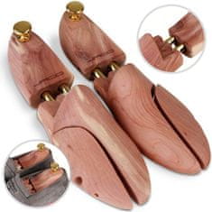 Greatstore Jago tvarovač obuvi z cédrového dreva a hliníka, veľ. 47-48