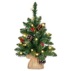 Greatstore Vianočný stromček s osvetlením - 90 cm, 50 LED