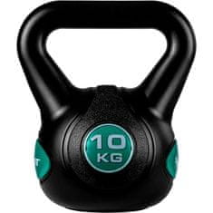 shumee MOVIT Kettlebell činka - 10 kg, čierna/petrolejová