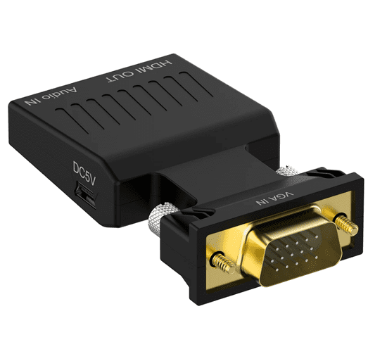 CO2 ADAPTÉR KONVERTOR VGA D-SUB NA HDMI + AUDIO ZVUK CO2-0114