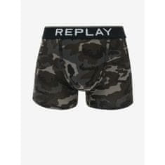 Replay Boxerky Boxer Style 8 Cuff Logo&Camouflage 2Pcs Box S