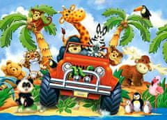 Castorland Puzzle Dobráci na safari MAXI 40 dielikov