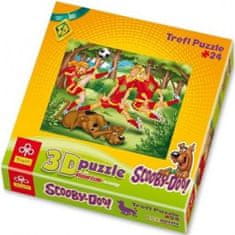 Trefl Puzzle Scooby Doo: Futbal 3D 24 dielikov