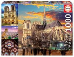 EDUCA Puzzle Notre Dame, koláž 1000 dielikov