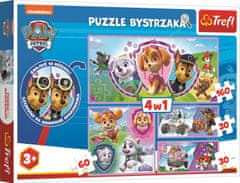 Trefl Puzzle s hľadaním rozdielov Tlapková patrola 4v1 (15,15,30,50 dielikov)