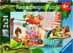 Ravensburger Puzzle Gigantosaurus: Hor sa za dobrodružstvom 2x24 dielikov