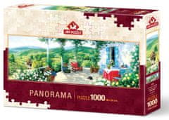 Art puzzle Panoramatické puzzle Hosť na verande 1000 dielikov