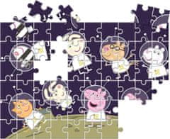 Clementoni Obojstranné puzzle Prasiatko Peppa vo vesmíre 60 dielikov