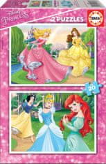 EDUCA Puzzle Disney princeznej 2x20 dielikov