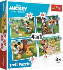 Trefl Puzzle Mickey Mouse: Krásny deň 4v1 (35,48,54,70 dielikov)