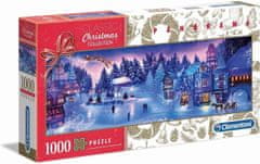 Clementoni Panoramatické puzzle Vianočná kolekcia: Santov sen 1000 dielikov