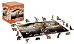 Wooden city Drevené puzzle Slonie sny 2v1, 75 dielikov EKO