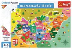 Trefl Puzzle Mapa Maďarska 44 dielikov