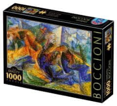 D-Toys Puzzle Kôň a jazdec a budovy 1000 dielikov