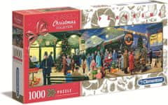 Clementoni Panoramatické puzzle Vianočná kolekcia: Santa 1000 dielikov