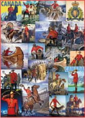 EuroGraphics Puzzle Kráľovská kanadská jazdná polícia - koláž 1000 dielikov