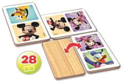 EDUCA Drevené domino Mickey a Minnie